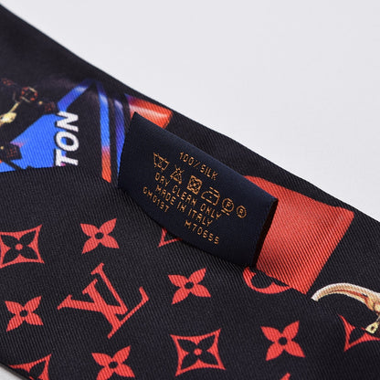 Louis Vuitton Silk Monogram Tribute To Alma BB Bandeau Black 4 of 4