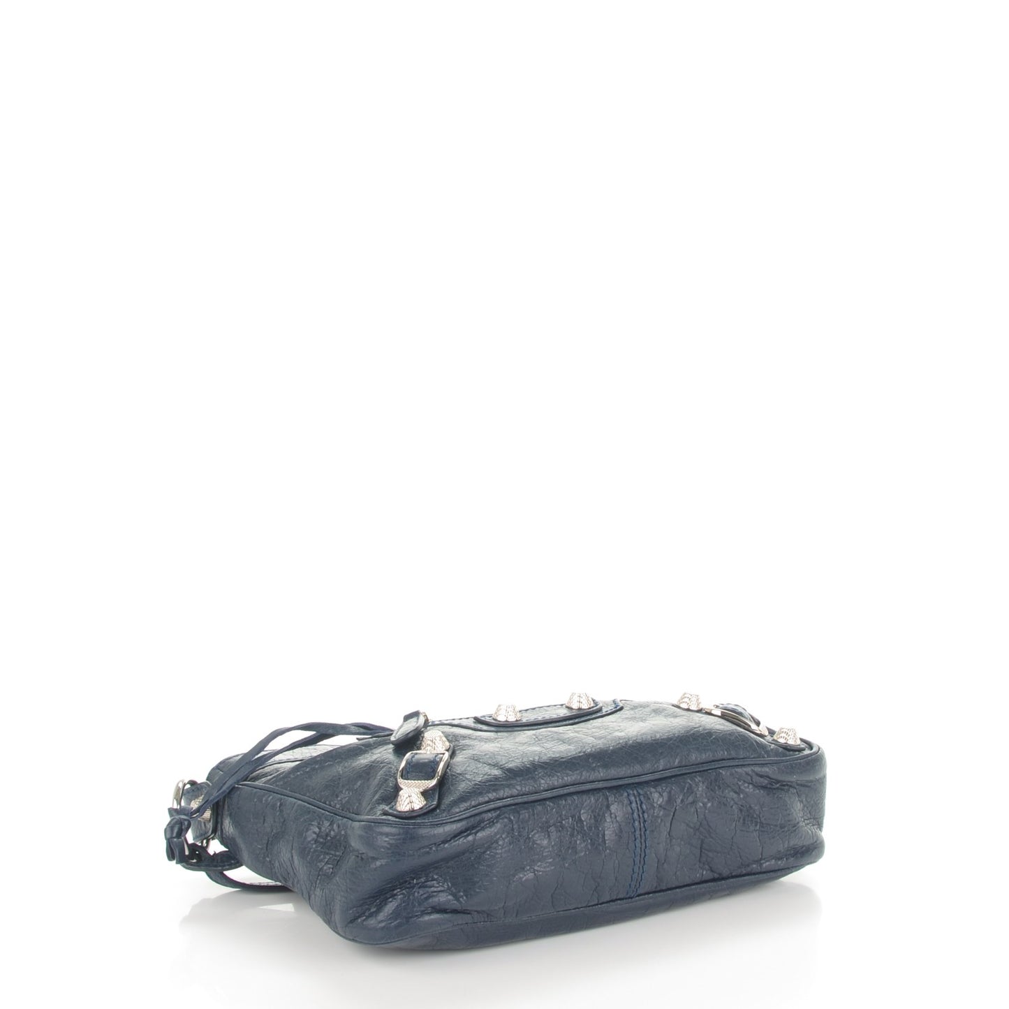 Agneau Giant 12 Silver Hardware Hip Bleu Obscur