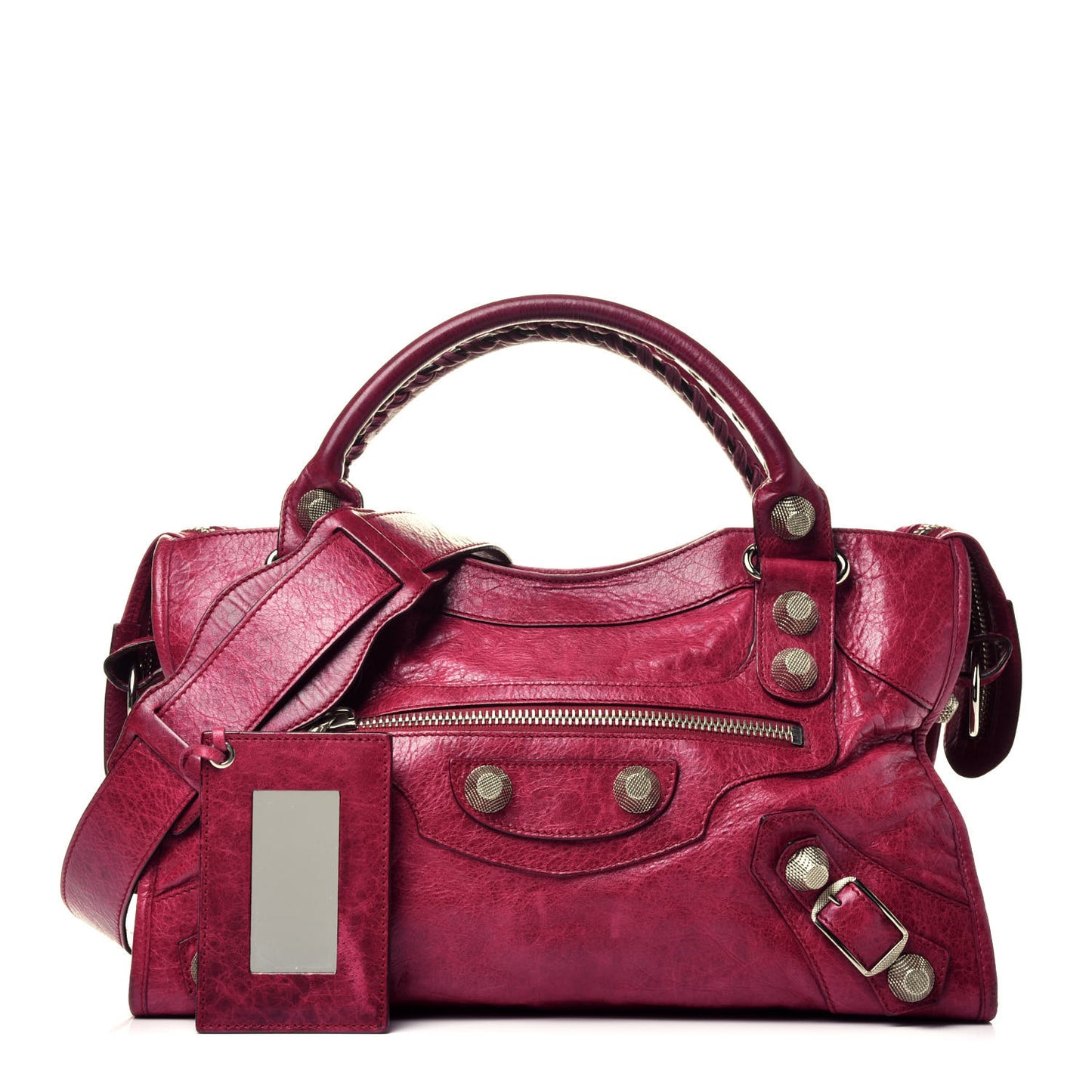 Agneau Giant 21 Silver Hardware City Pourpre