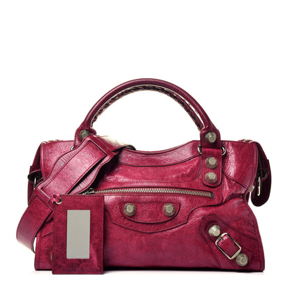 Balenciaga Agneau Giant 21 Silver Hardware City Pourpre 1 of 10