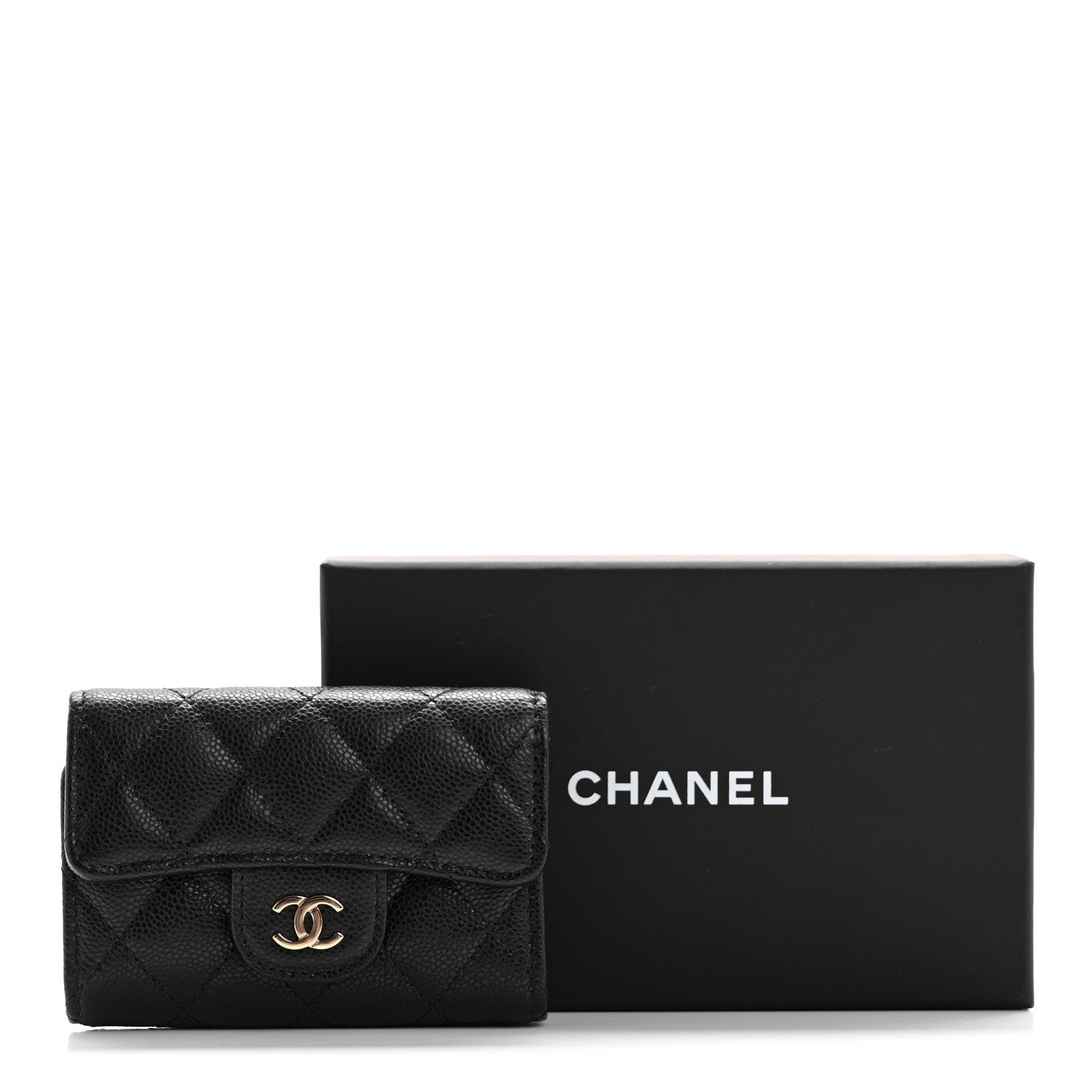 Chanel Caviar Quilted Classic 4 Key Holder Wallet Black 9 of 9