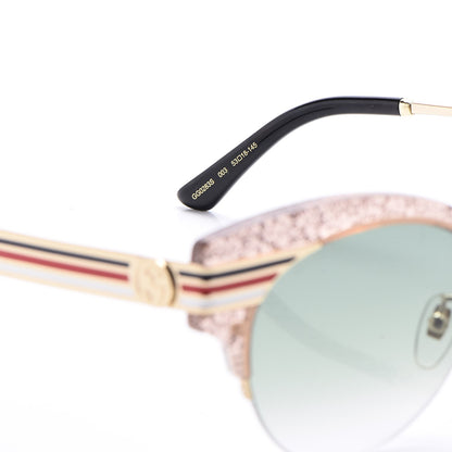 Gucci Glitter Cat Eye Sunglasses GG0283S Beige 7 of 8