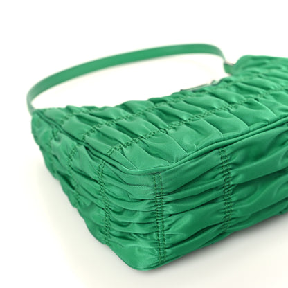 Prada Tessuto Nylon Gaufre Shoulder Bag Menta 8 of 9