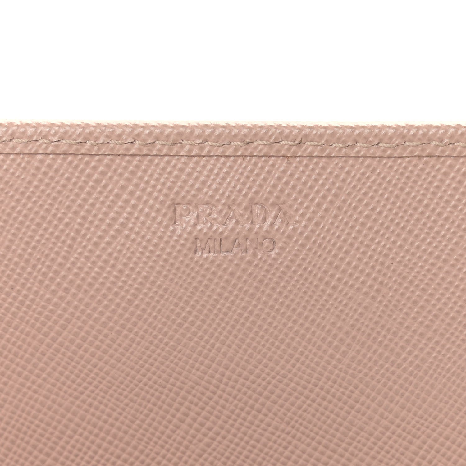 Prada Saffiano Metal Flap Wallet with Strap Cammeo 6 of 9