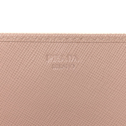 Prada Saffiano Metal Flap Wallet with Strap Cammeo 6 of 9