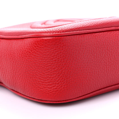 Gucci Pebbled Calfskin Small Soho Disco Bag Tabasco Red 9 of 11