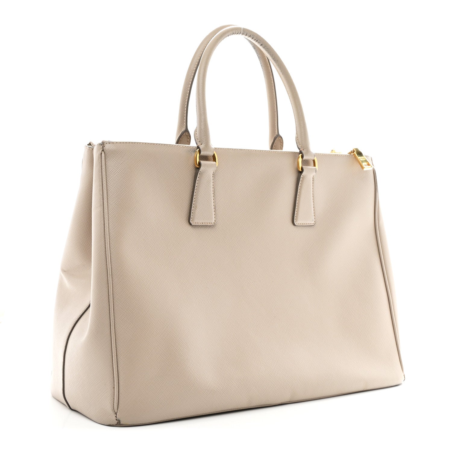 Prada Saffiano Medium Galleria Double Zip Tote Pomice 3 of 13