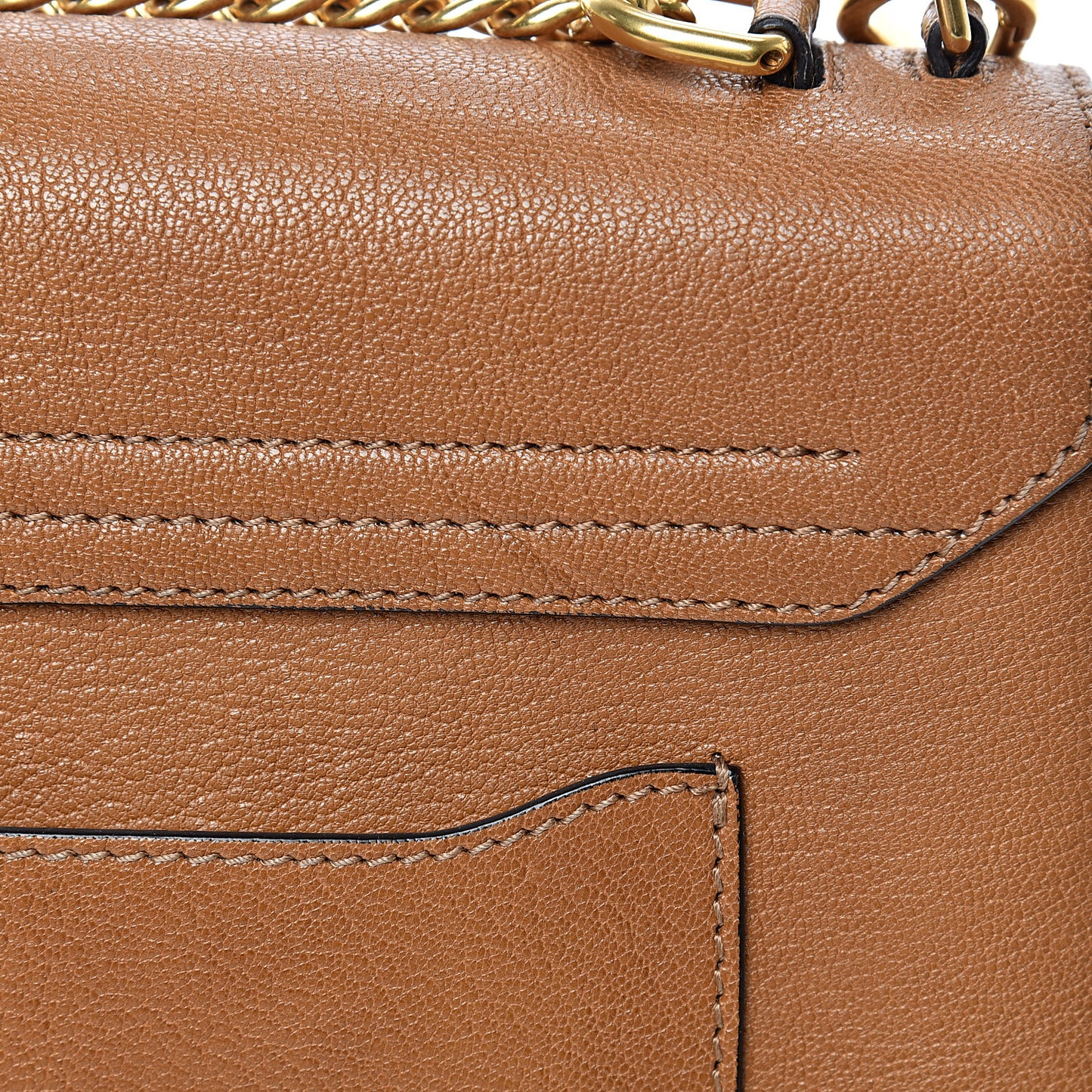 Goatskin Medium Mily Shoulder Bag Caramel