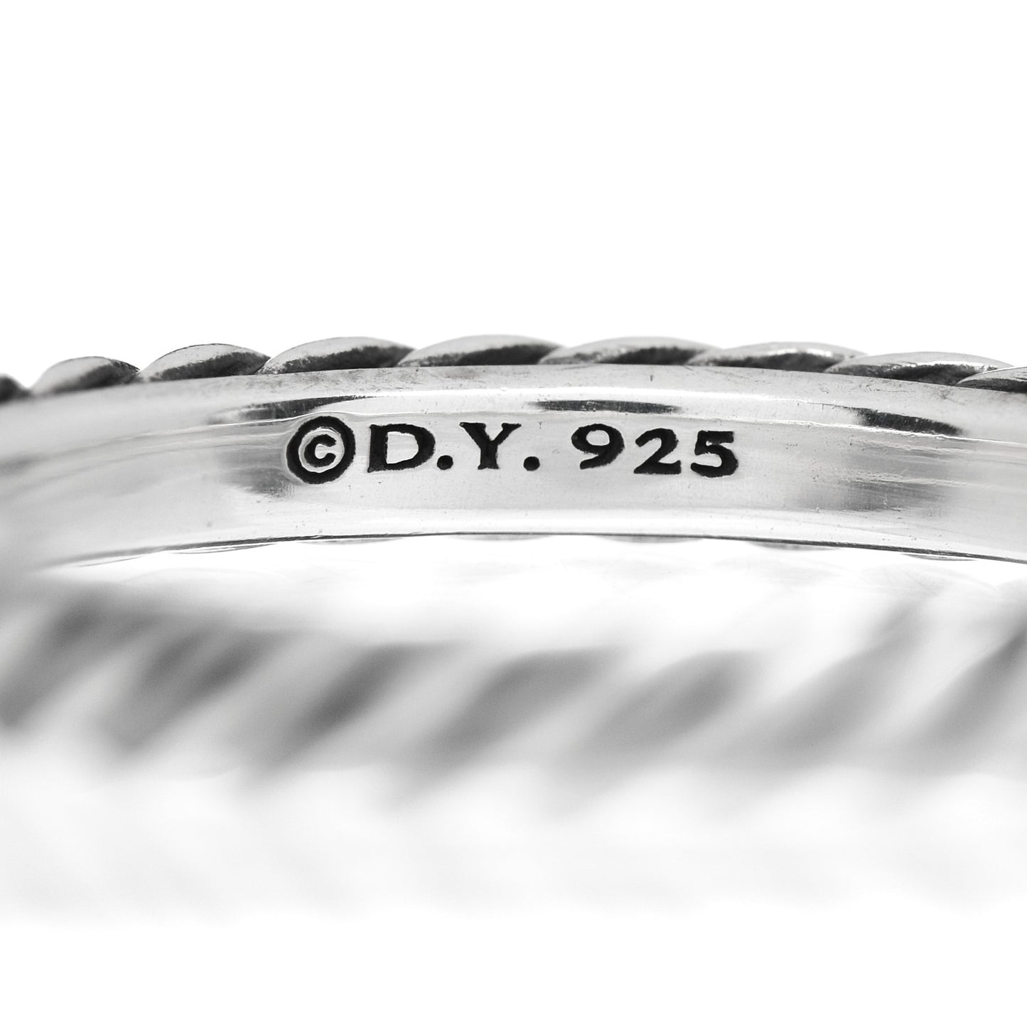 Sterling Silver Cable Classics Band Ring 54 6.75