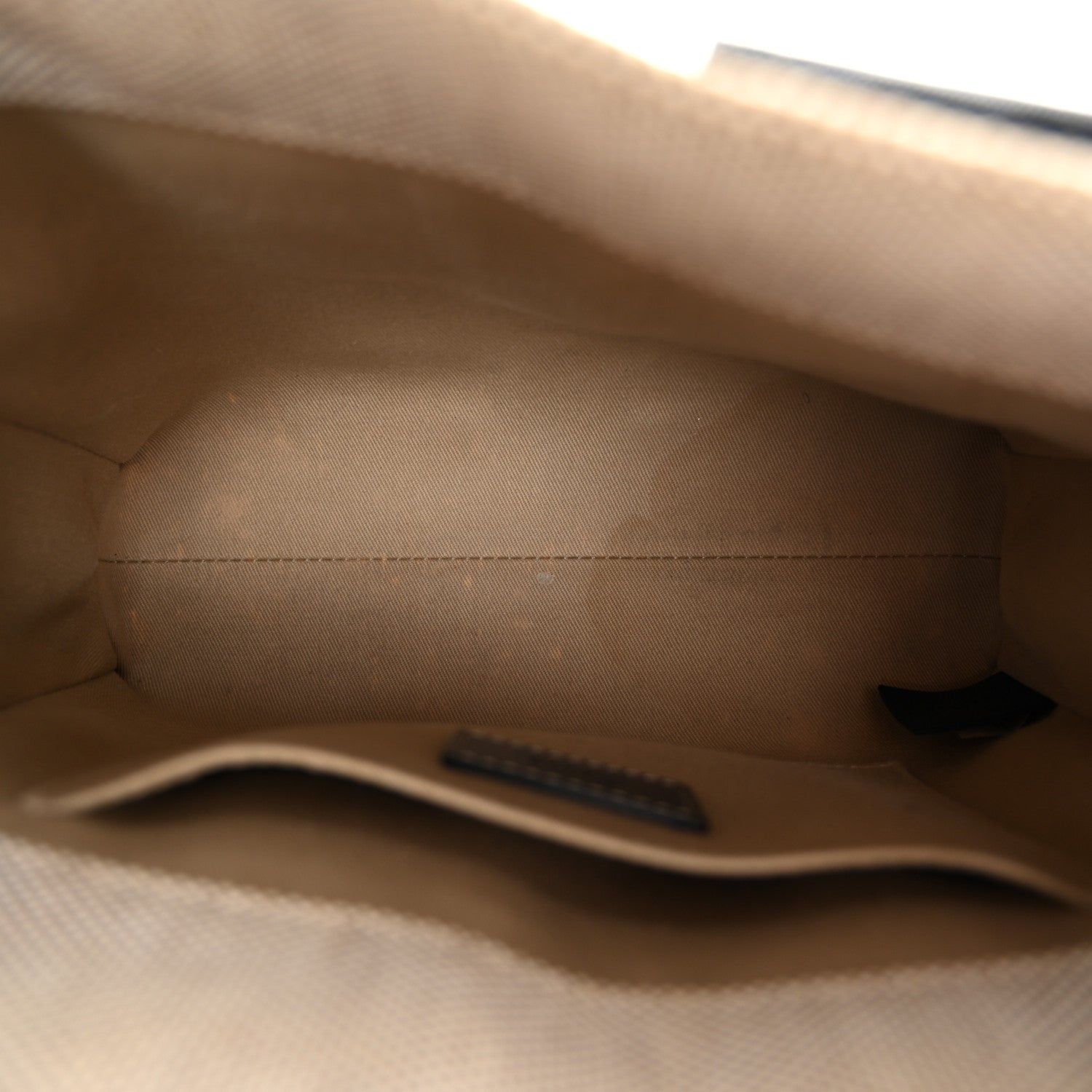 Chloe Cotton Calfskin Small Woody Ribbon Tote With Strap Black Blue 5 of 11