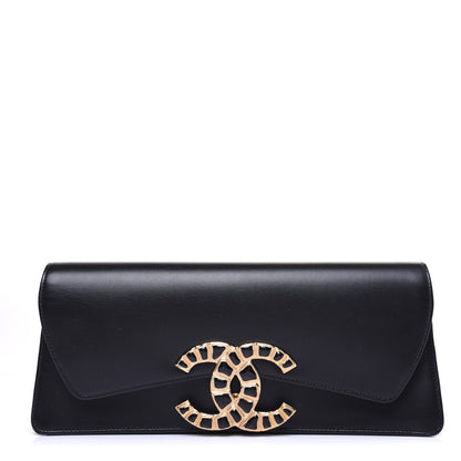 Chanel Lambskin Evening In Egypt Clutch Black 1 of 15