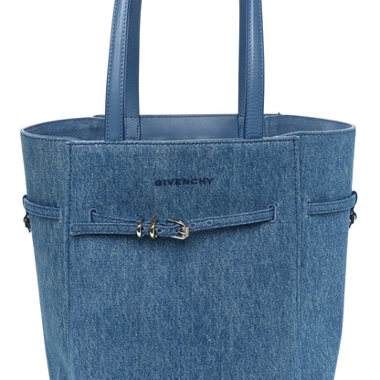 Givenchy Denim Small Voyou Small North South Tote Medium Blue 7 of 9