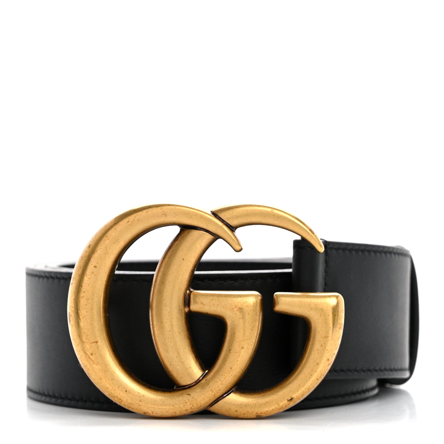 Gucci Calfskin Double G 40mm Belt 85 34 Black 1 of 8