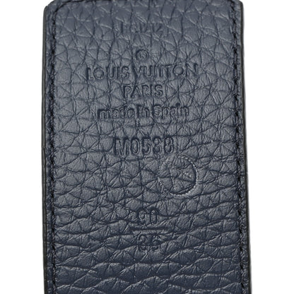 Louis Vuitton Taurillon Calfskin 40mm LV Initiales Reversible 90 36 Belt Black Navy 3 of 5