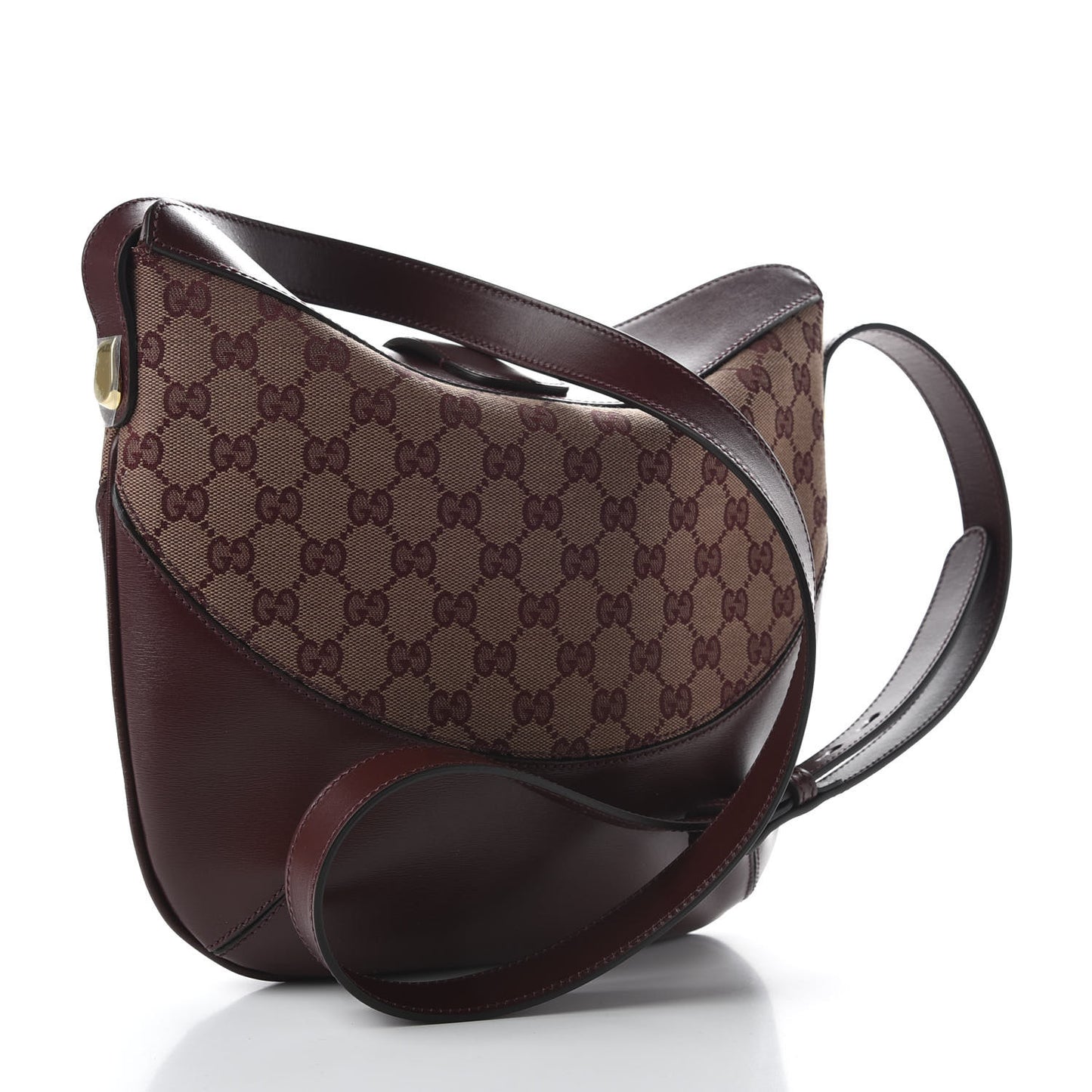 GG Monogram Calfskin Medium Arli Shoulder Bag Sahara Rubino Chardonnay