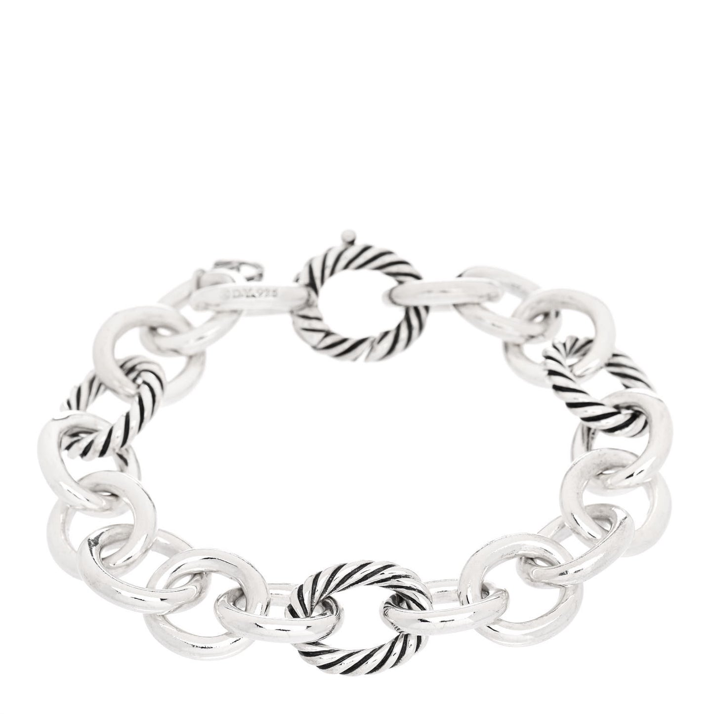 Sterling Silver 12mm Large Oval Link Bracelet