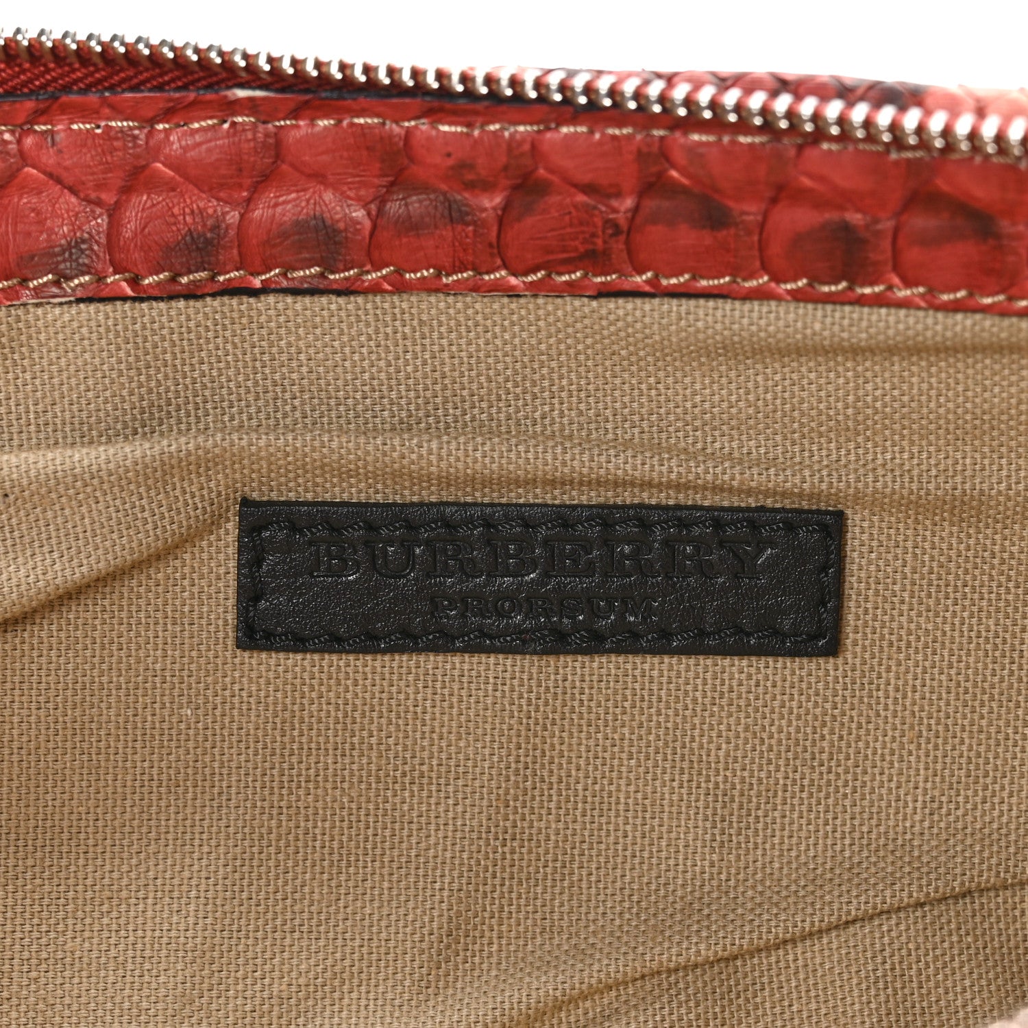 Burberry Snakeskin Shoulder Bag Pink 6 of 10