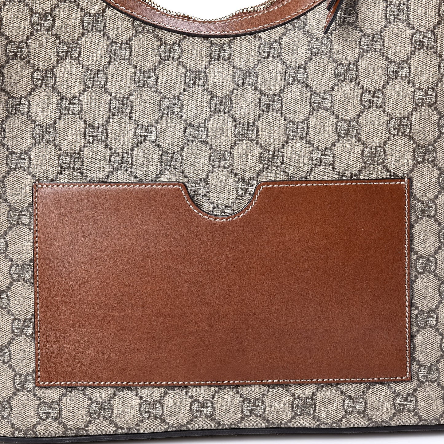 GG Supreme Monogram Linea A Hobo Brown