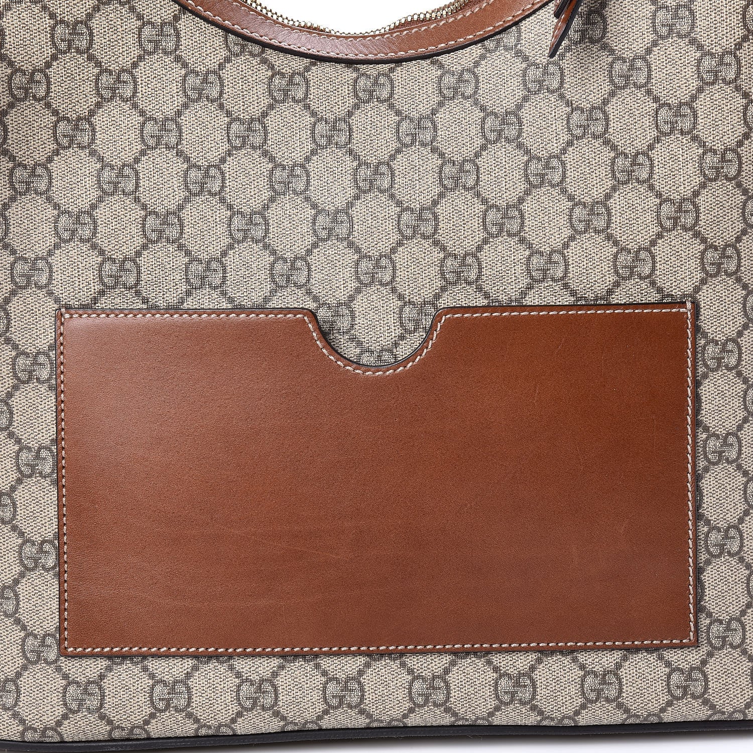 Gucci GG Supreme Monogram Linea A Hobo Brown 14 of 18