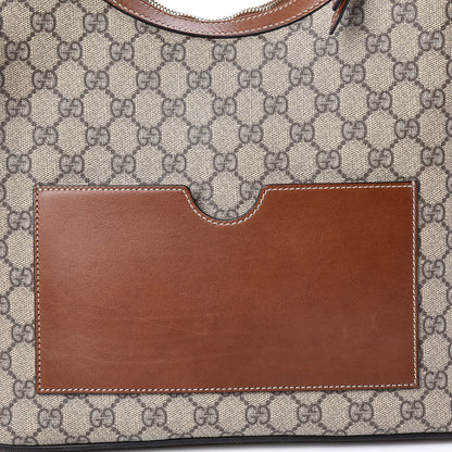 Gucci GG Supreme Monogram Linea A Hobo Brown 14 of 18