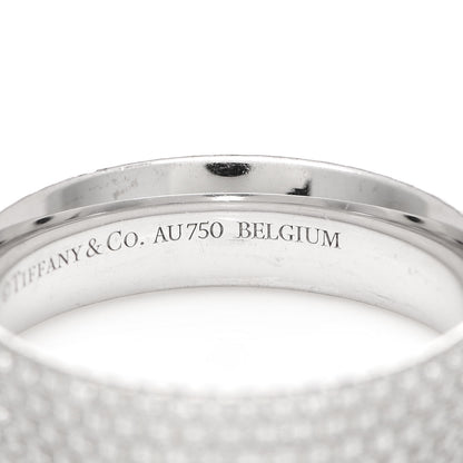 Tiffany 18K White Gold Diamond Metro Five-Row Ring 53 6.5 5 of 5
