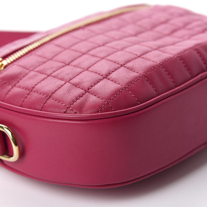 Celine Calfskin Quilted Small C Charm Bag Pink 6 of 10