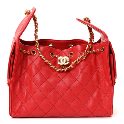 Chanel Caviar Quilted Small Chanel 25 Handbag Dark Red 1 of 10