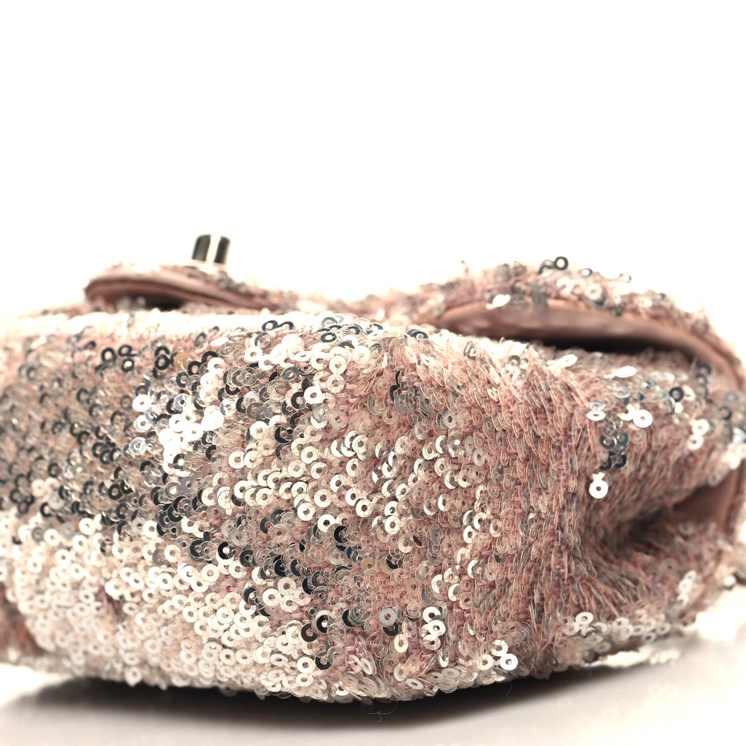Chanel Sequin Mini Flap Light Pink Silver 10 of 10