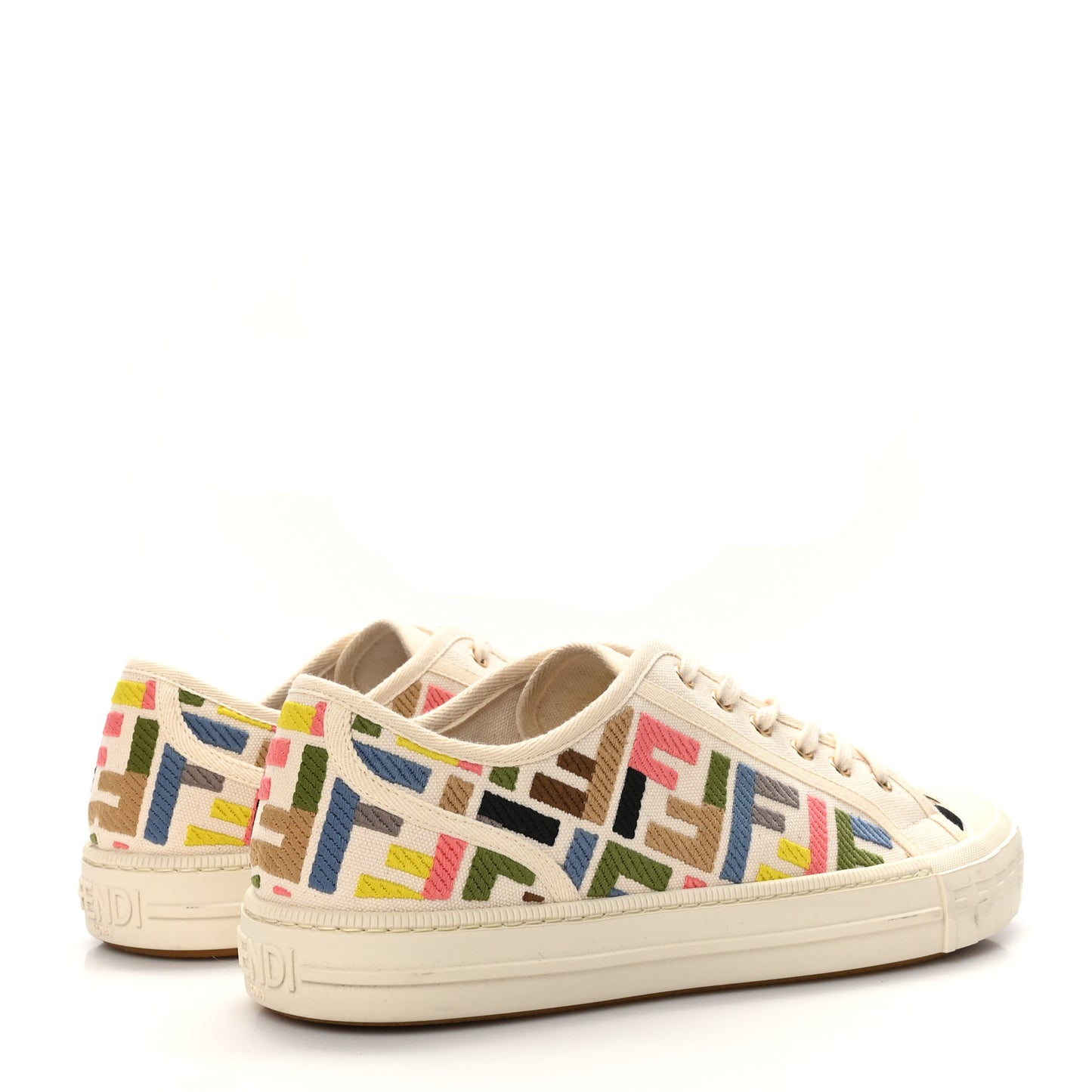 Kuban Canvas FF Womens Domino Low Top Sneakers 41 Grezzo Multicolor Latte