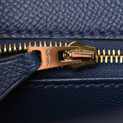 Hermes Epsom Kelly Sellier 28 Bleu De Malte 21 of 36