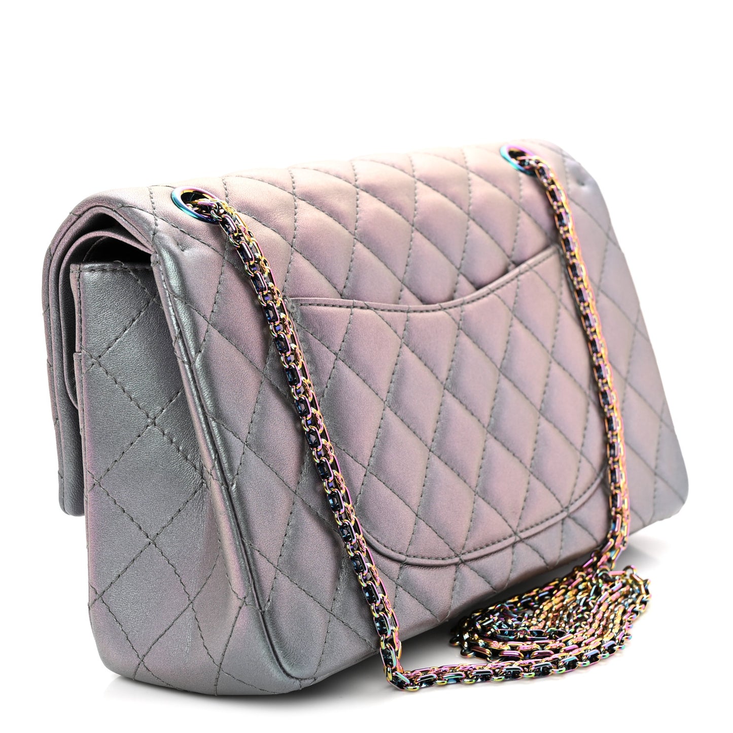 Iridescent Lambskin Quilted 2.55 Reissue 226 Flap Light Purple