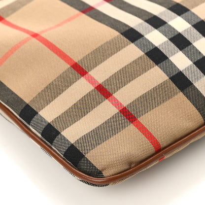 Burberry Horseferry Check Peyton Crossbody Clutch Bag Brown 7 of 8