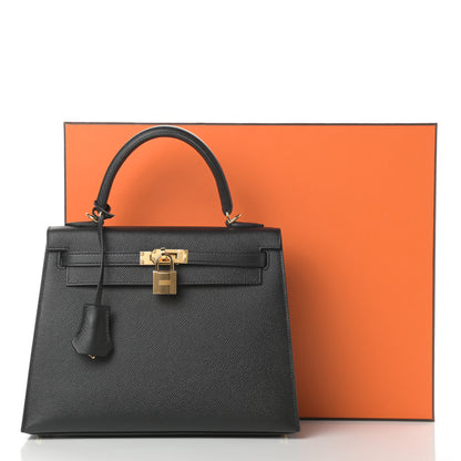 Hermes Epsom Kelly Sellier 25 Black 39 of 39