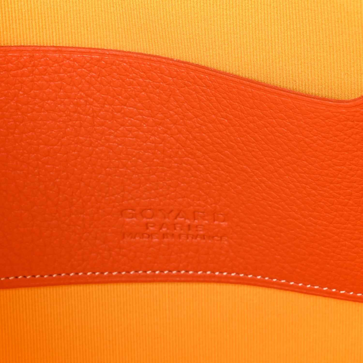 Goyard Goyardine Senat Pochette MM Orange 6 of 7