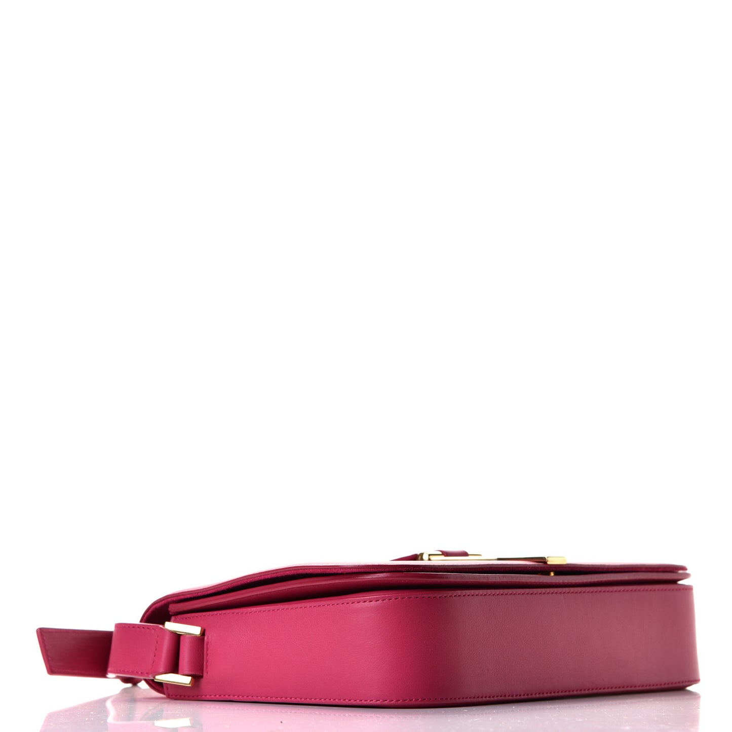 Calfskin Classic Y Satchel Fuchsia