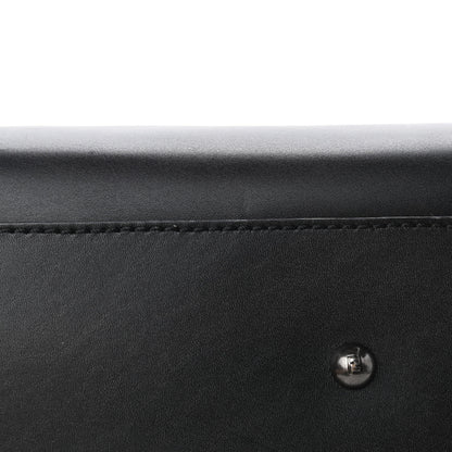 Fendi Calfskin Calf Hair Leopard Print Medium Peekaboo Iconic Satchel Black 13 of 14