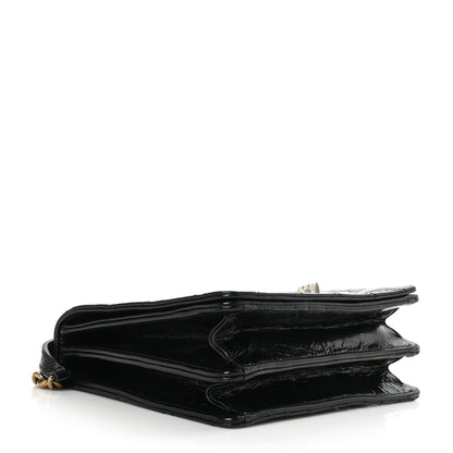 Chanel Glazed Calfskin Quilted Rita Top Handle Flap Black 3 of 9