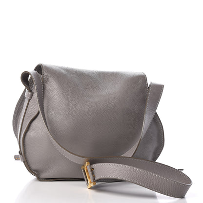 Chloe Calfskin Medium Marcie Round Crossbody Bag Cashmere Grey 3 of 15