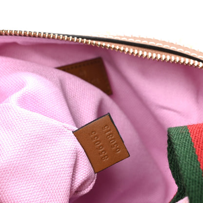 Gucci GG Supreme Web Mini GG Top Handle Bag Pink Yellow Beige 8 of 11