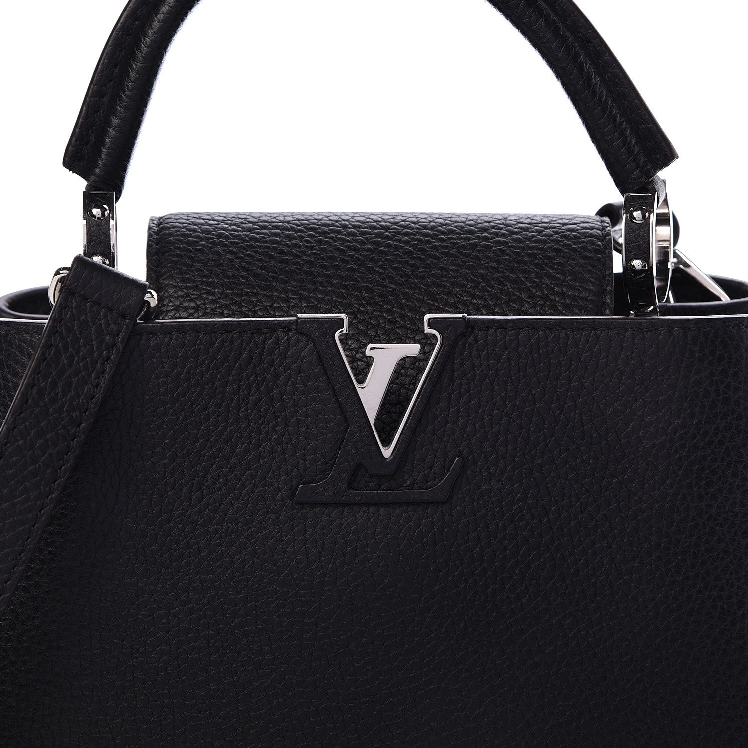 Louis Vuitton Taurillon Capucines BB Black 7 of 9
