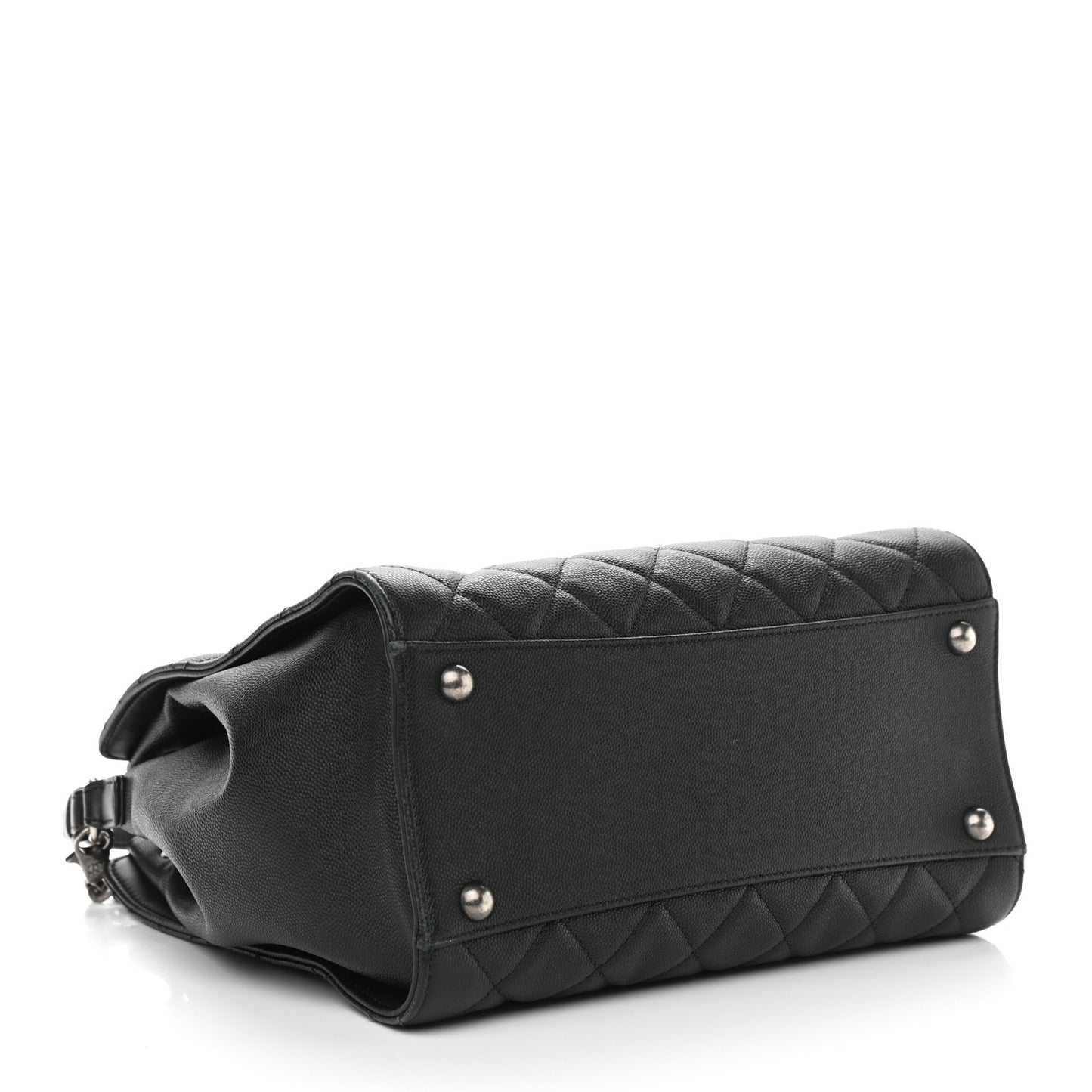 Caviar Quilted Medium CC Bucket Bag Black