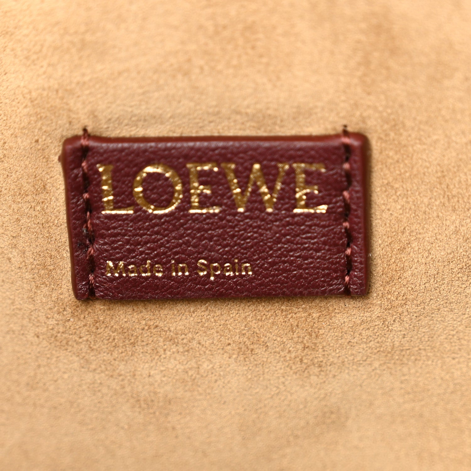 Loewe Mellow Nappa Medium Donut Chain Flamenco Knot Clutch Dark Burgundy 6 of 11