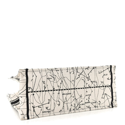Christian Dior Canvas Embroidered Zodiac Book Tote Latte Multicolor 4 of 9