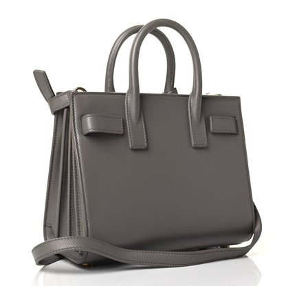 Saint Laurent Calfskin Nano Sac De Jour Fog 2 of 7