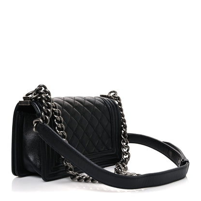 Chanel Caviar Quilted Small Boy Flap Black 3 of 10