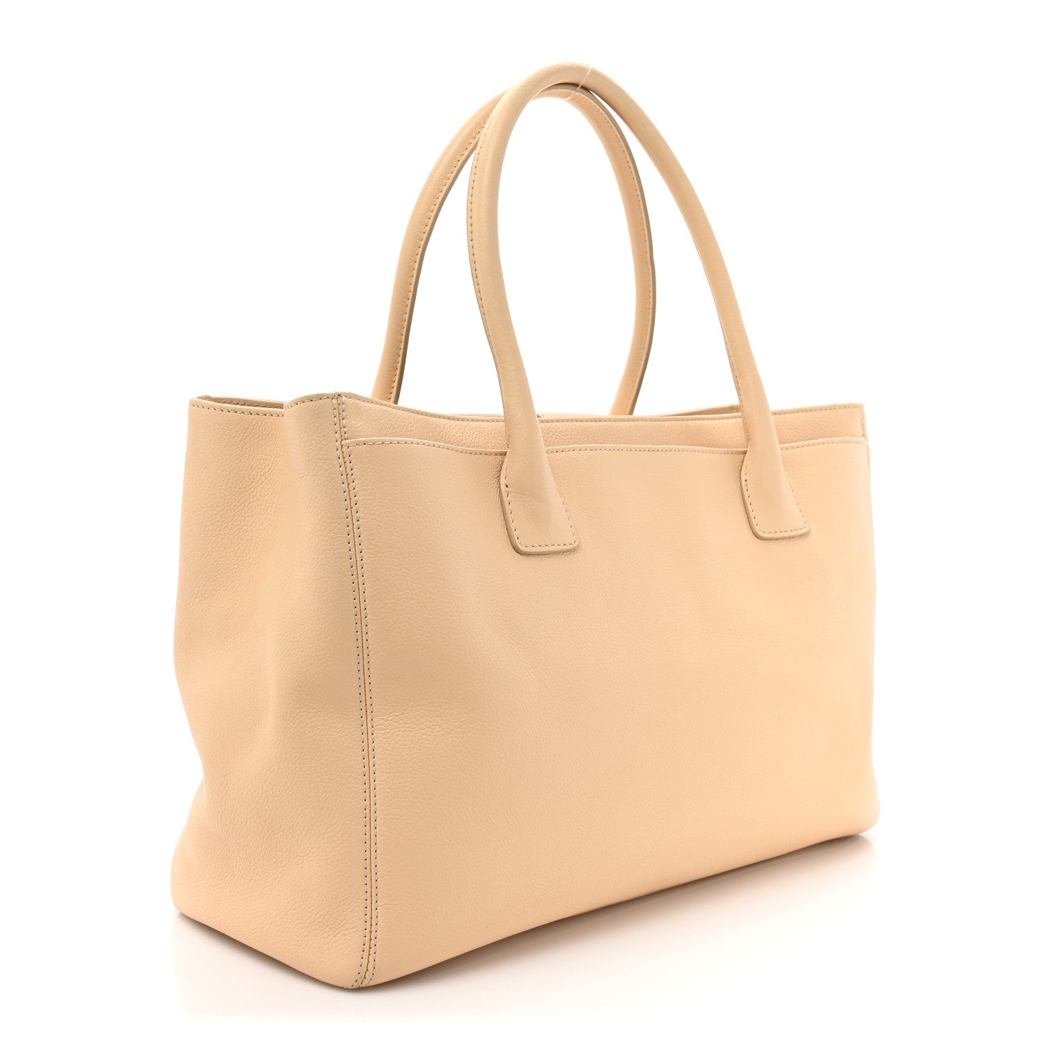 Chanel Calfskin Cerf Executive Shopper Tote Beige 3 of 16