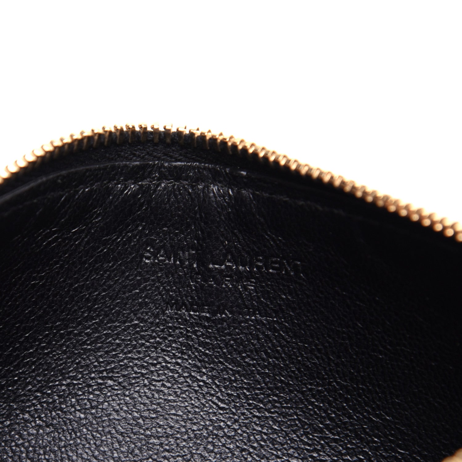 Saint Laurent Calfskin 4 Fragments Zip Pouch Black 8 of 9