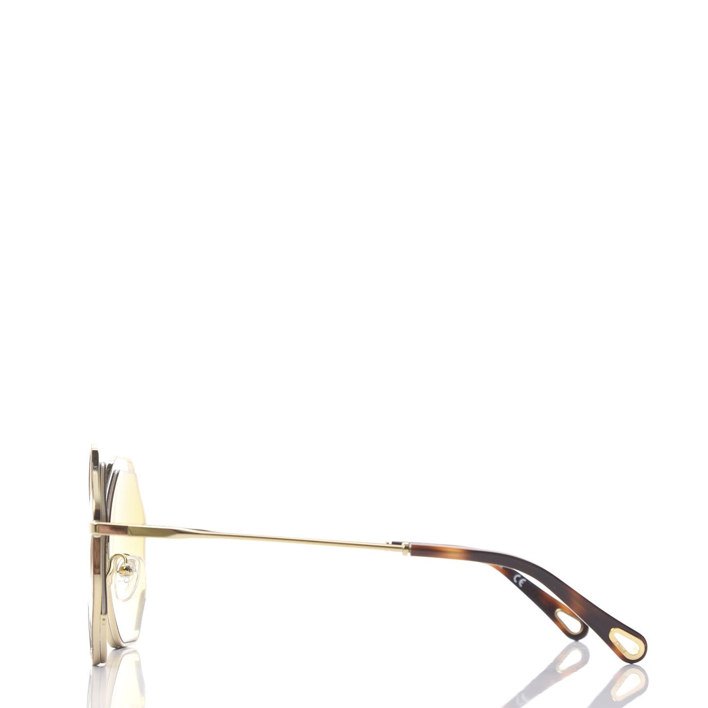 Octagonal Sunglasses CE132S Havana Yellow