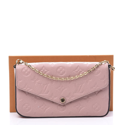 Louis Vuitton Empreinte Pochette Felicie Chain Wallet Rose Poudre 12 of 12