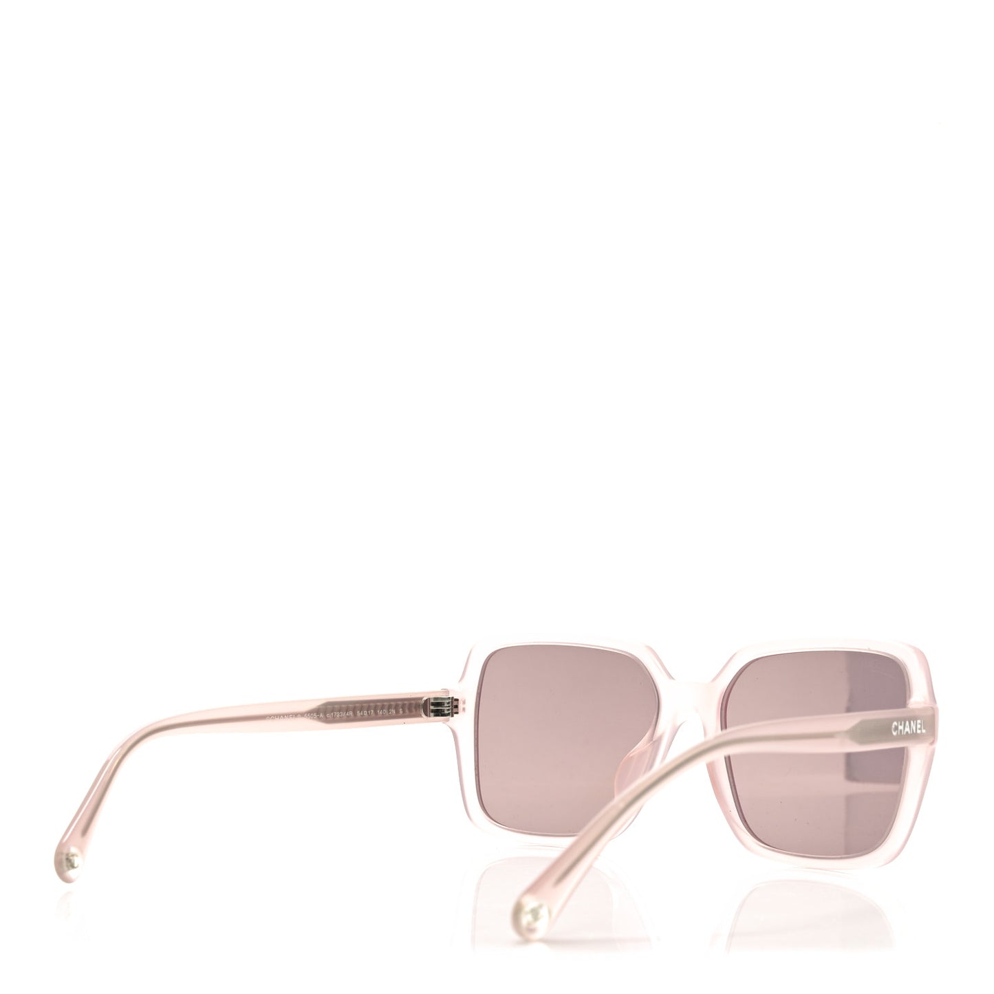 Acetate Square Sunglasses 5505 Light Pink